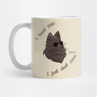 Cat doesn't care Mug